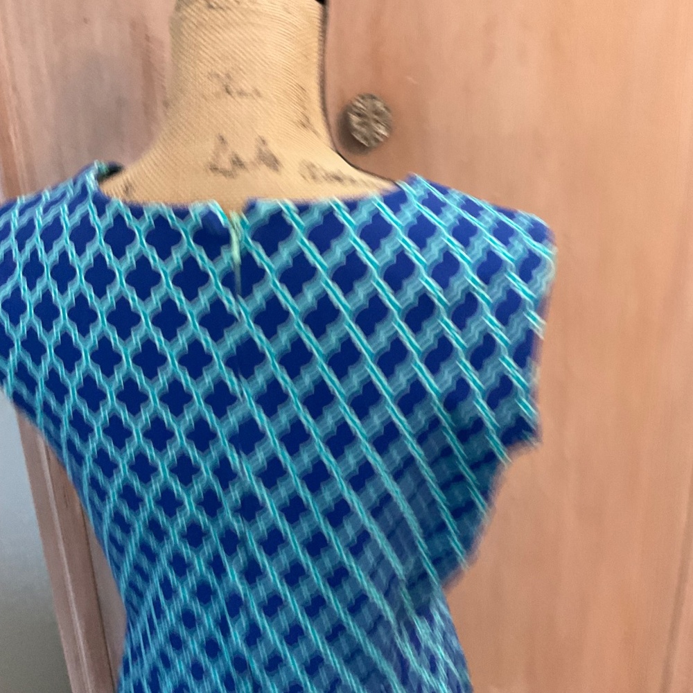 Lands' End Blue Sheath Dress Size 10 classic preppy - Picture 12 of 14
